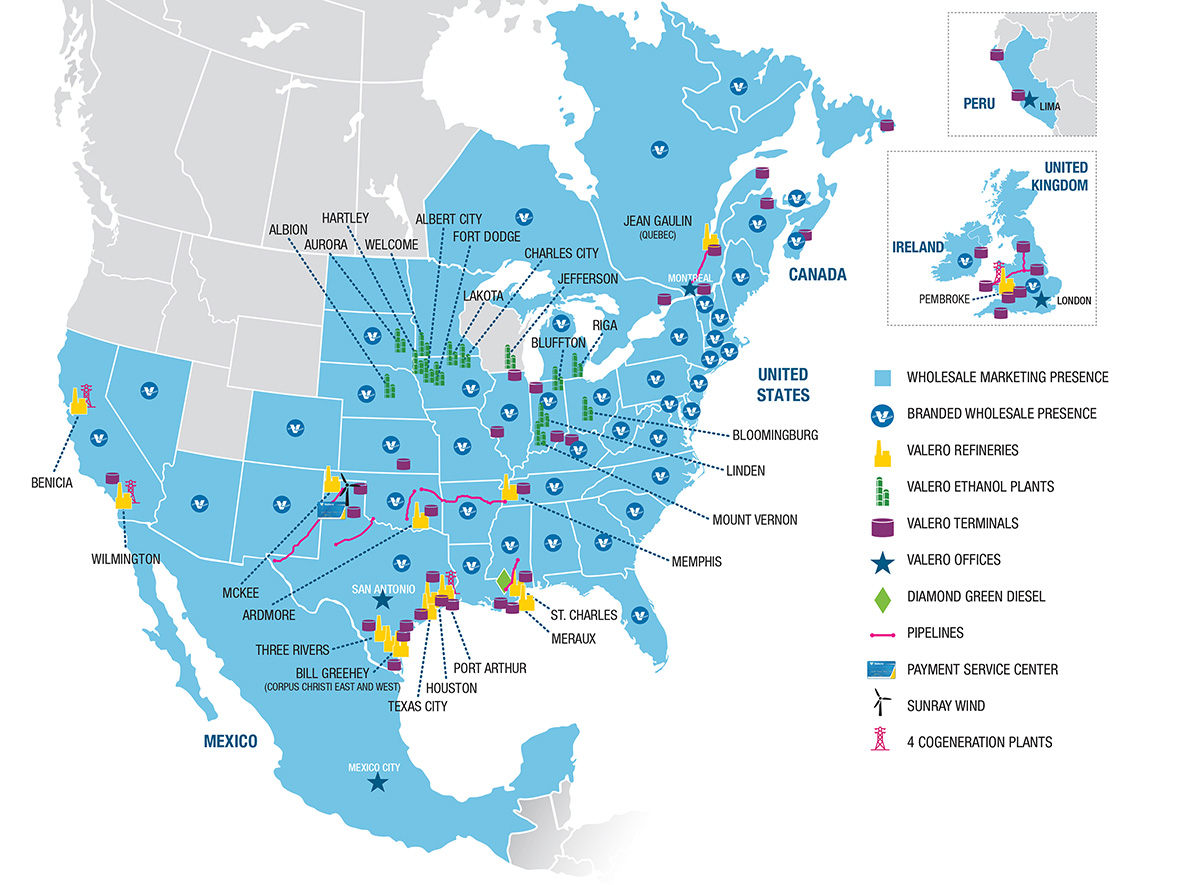 Map of yd7610's operation locations.